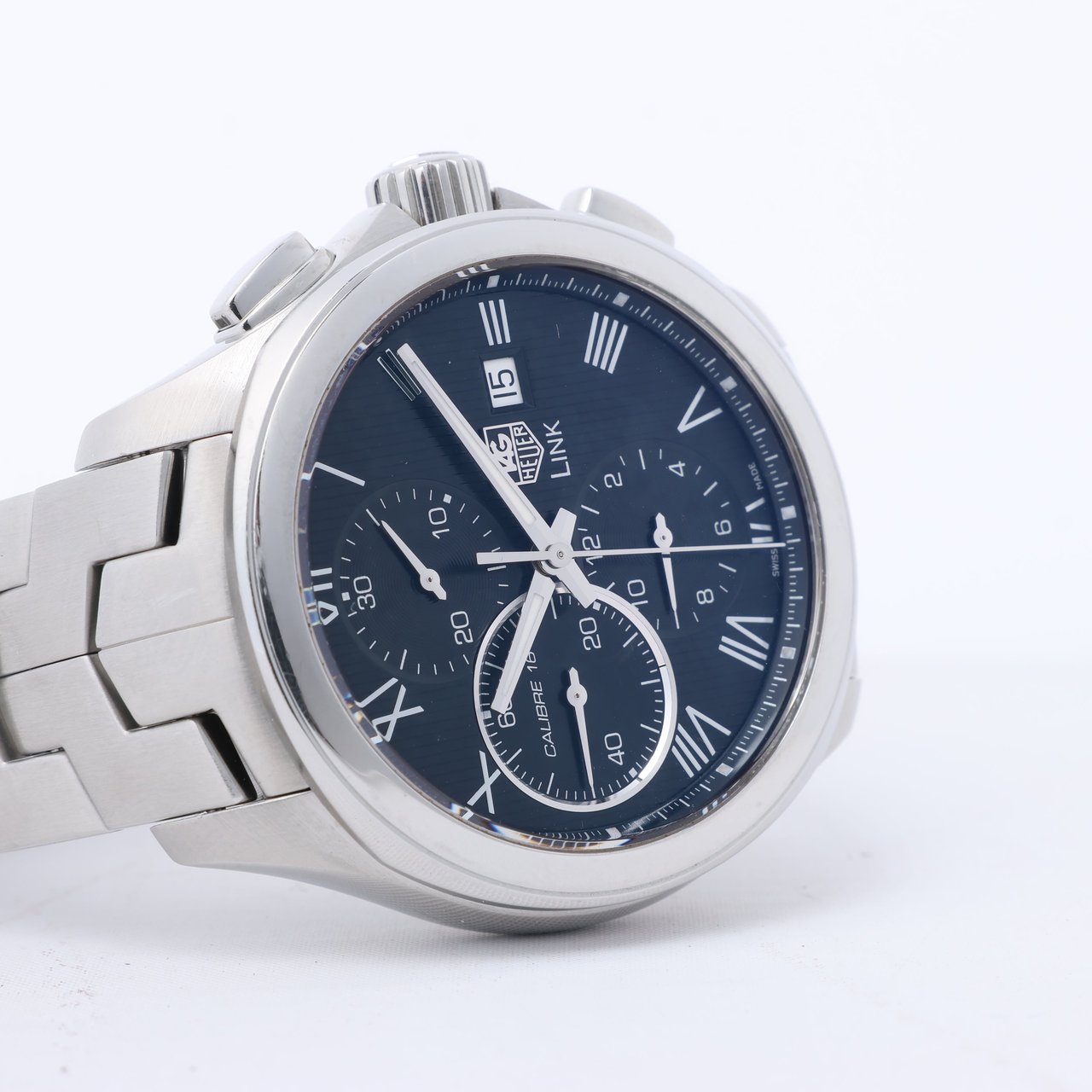 Tag Heuer TAG Heuer Link Calibre 16 CAT2012 RAV0551 SS AT Black Dial Watch Zwart