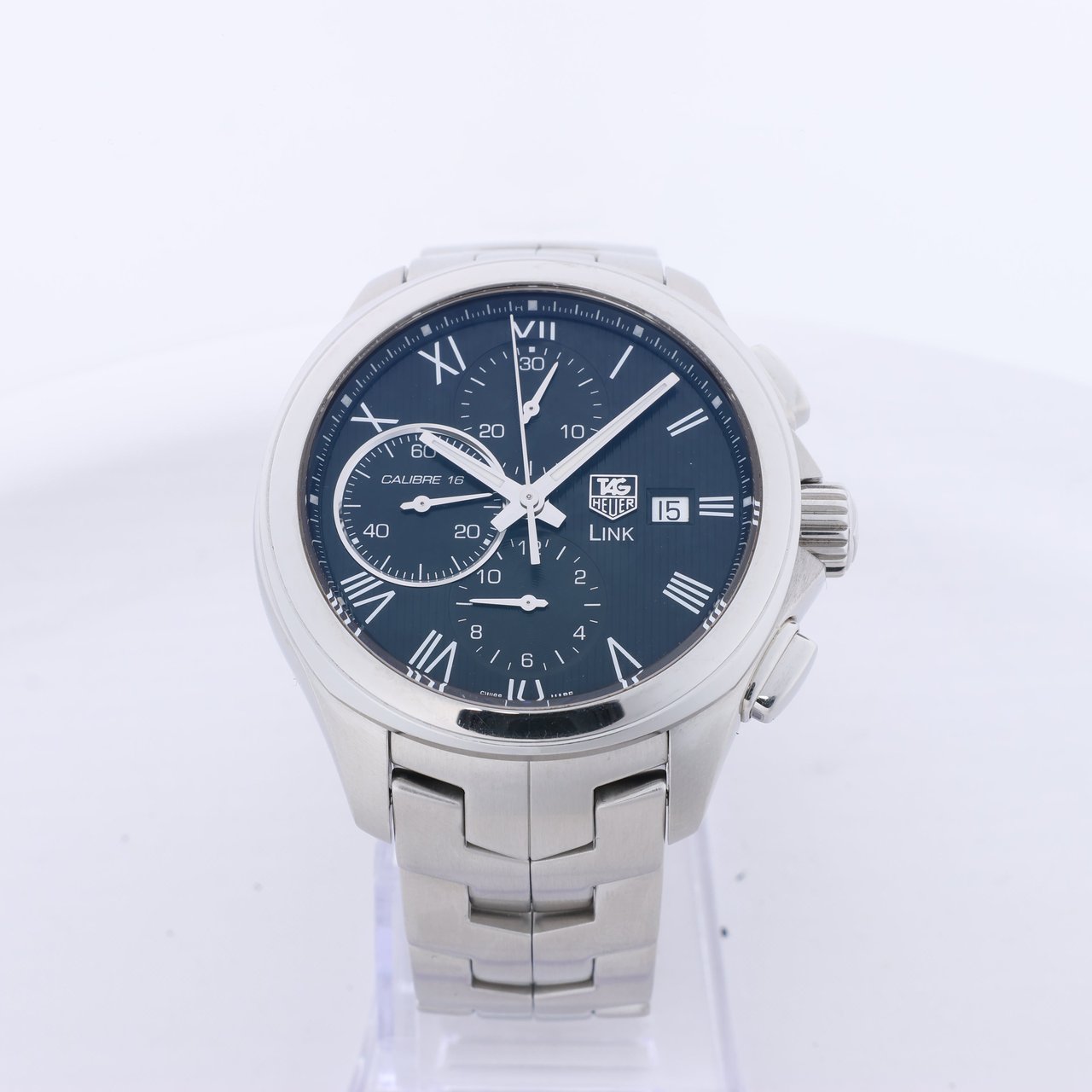 Tag Heuer TAG Heuer Link Calibre 16 CAT2012 RAV0551 SS AT Black Dial Watch Zwart