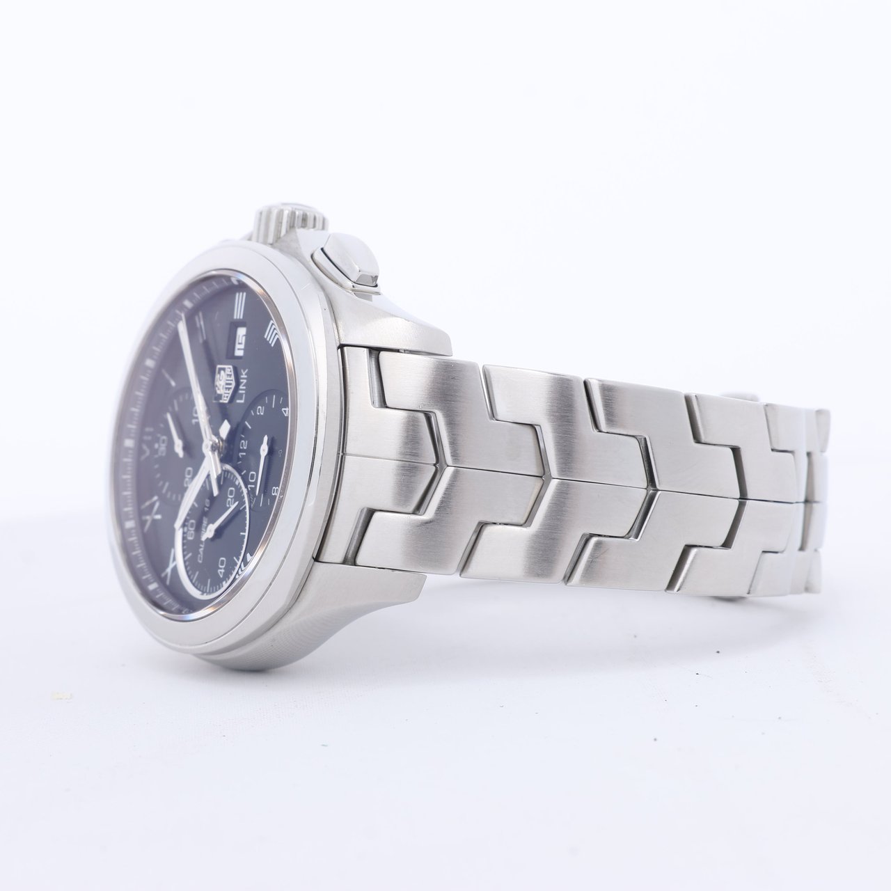 Tag Heuer TAG Heuer Link Calibre 16 CAT2012 RAV0551 SS AT Black Dial Watch Zwart