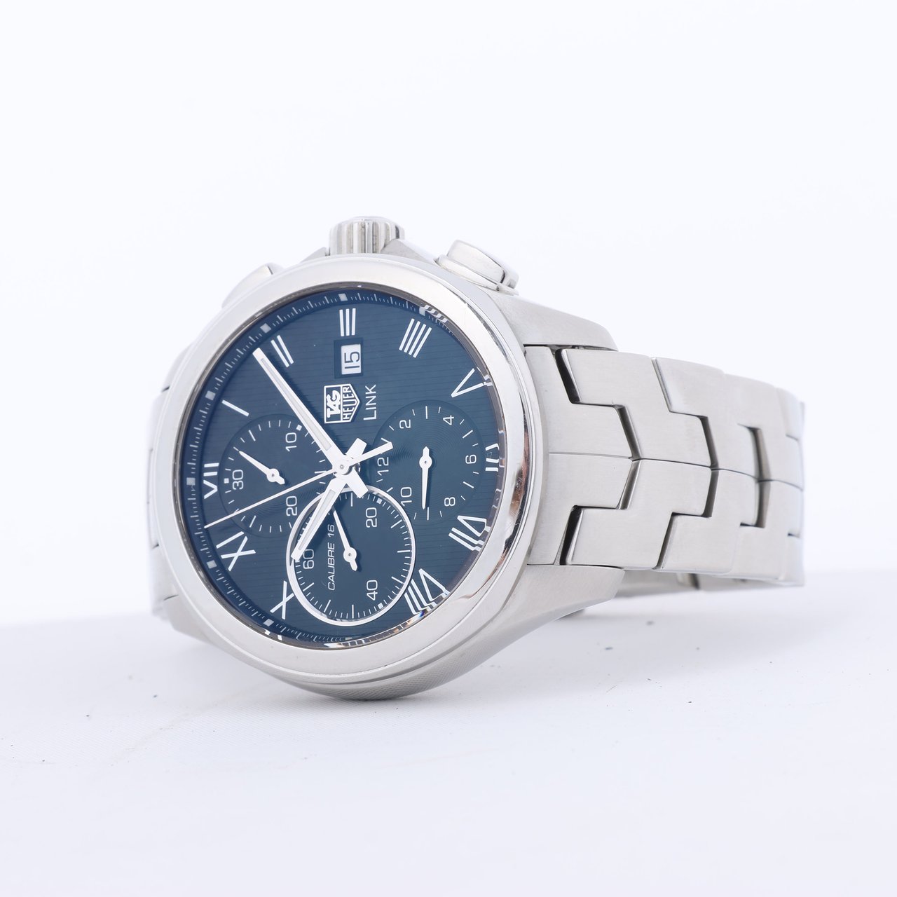 Tag Heuer TAG Heuer Link Calibre 16 CAT2012 RAV0551 SS AT Black Dial Watch Zwart