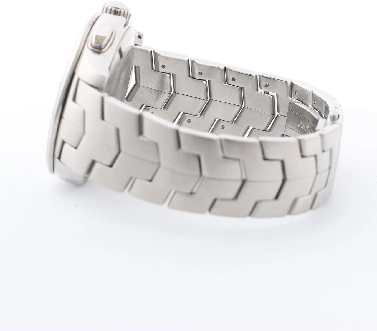 Tag Heuer TAG Heuer Link Calibre S CAT7010 RZP4293 SS AT Black Dial Watch Zwart