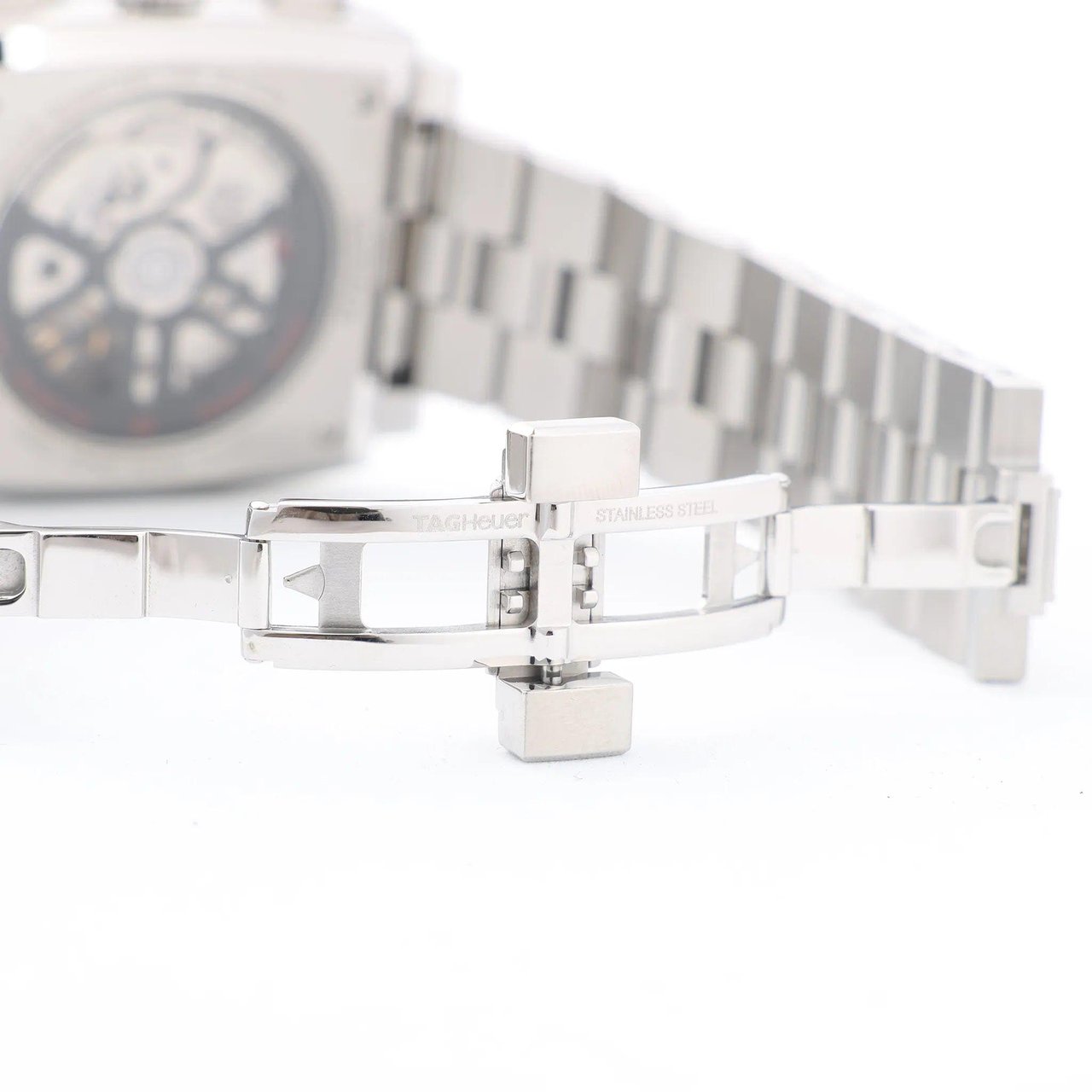 Tag Heuer TAG Heuer Monaco Calibre Heuer 02 CBL2113.BA0644 WZS4878 SS AT Black Dial Watch Zwart