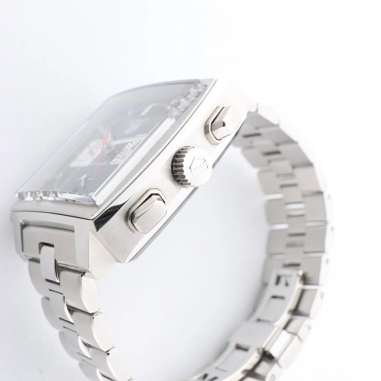 Tag Heuer TAG Heuer Monaco Calibre Heuer 02 CBL2113.BA0644 WZS4878 SS AT Black Dial Watch Zwart