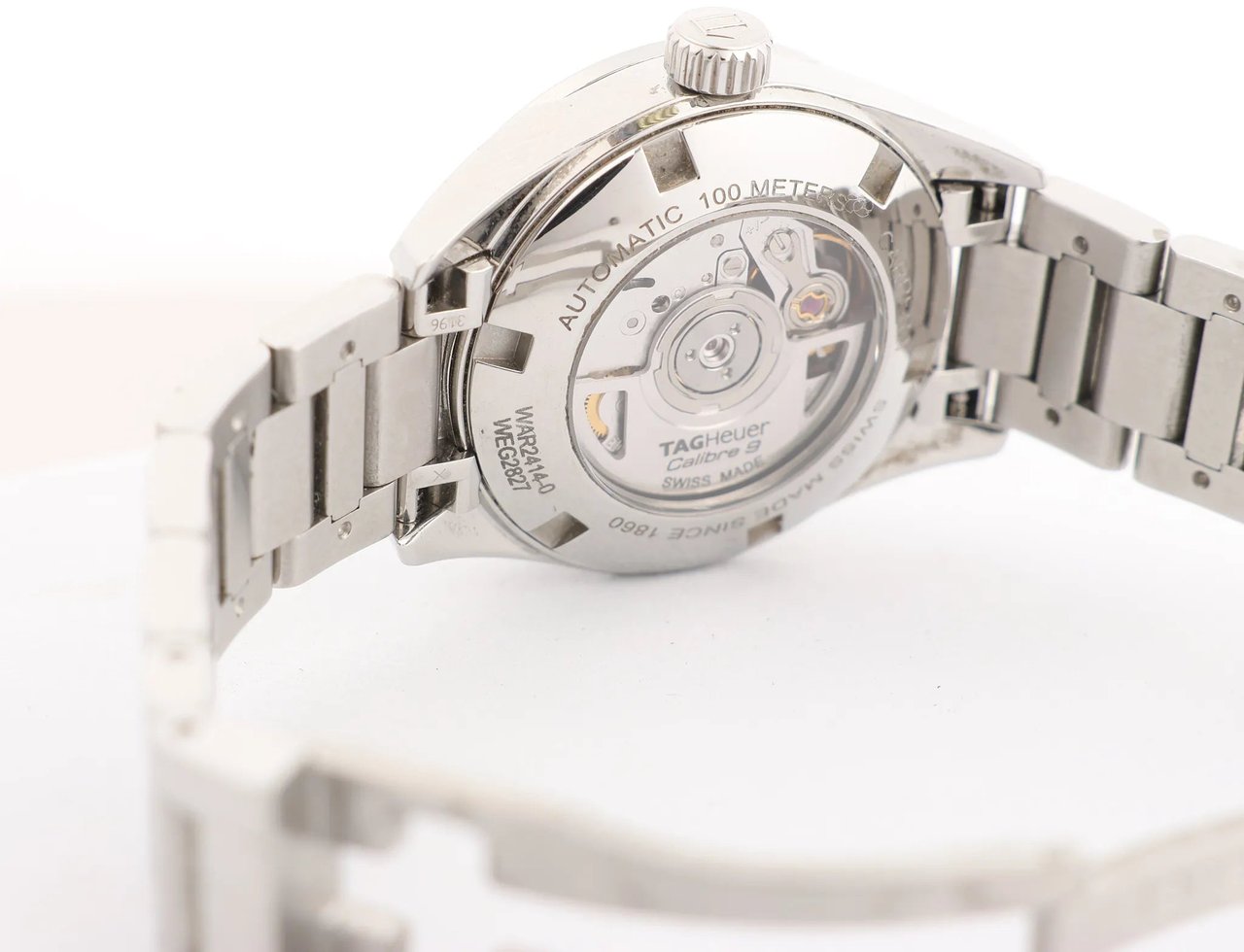 Tag Heuer TAG Heuer Carrera 12PD WAR2414 WEG2827 SS AT Watch with White Dial Divers