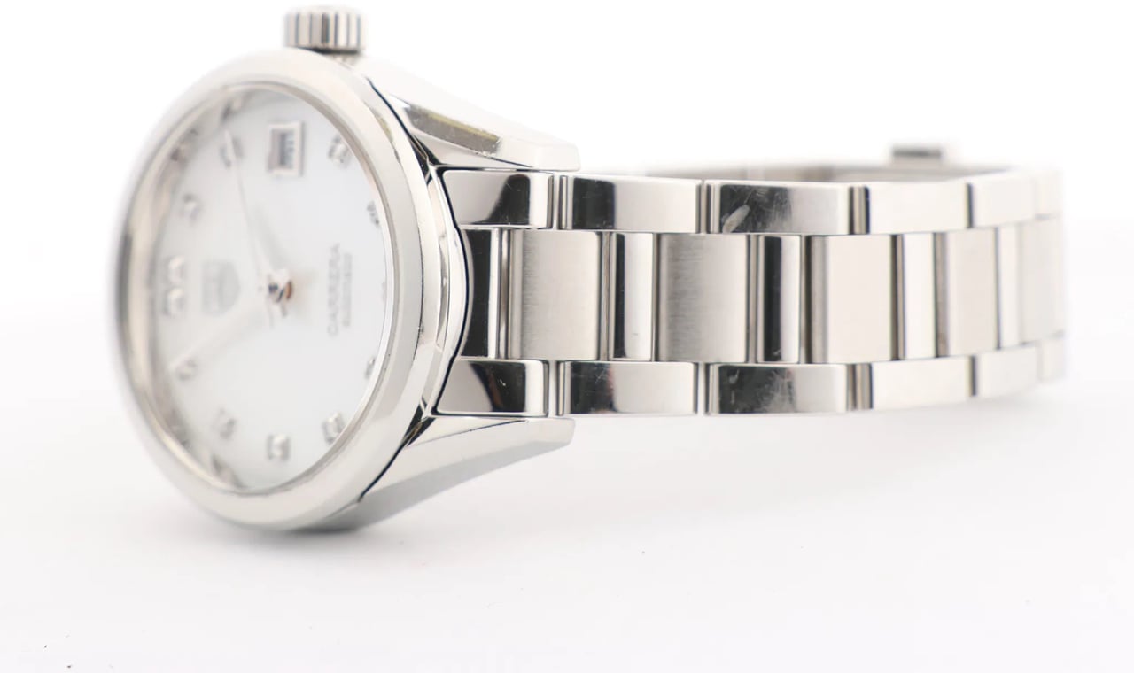 Tag Heuer TAG Heuer Carrera 12PD WAR2414 WEG2827 SS AT Watch with White Dial Divers