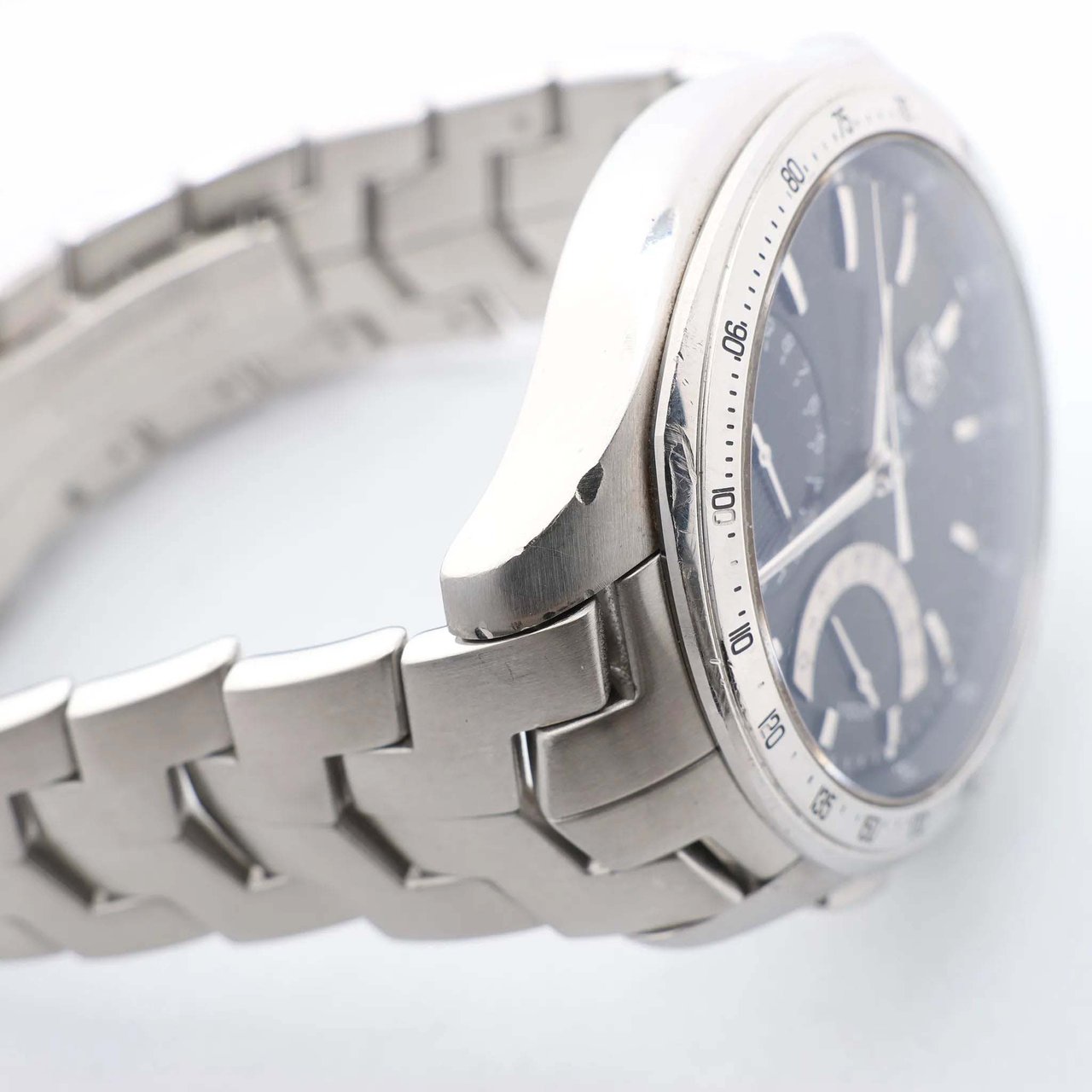 Tag Heuer TAG Heuer Link Calibre S  CAT7010 RZP4293 SS QZ Black Dial Watch Zwart