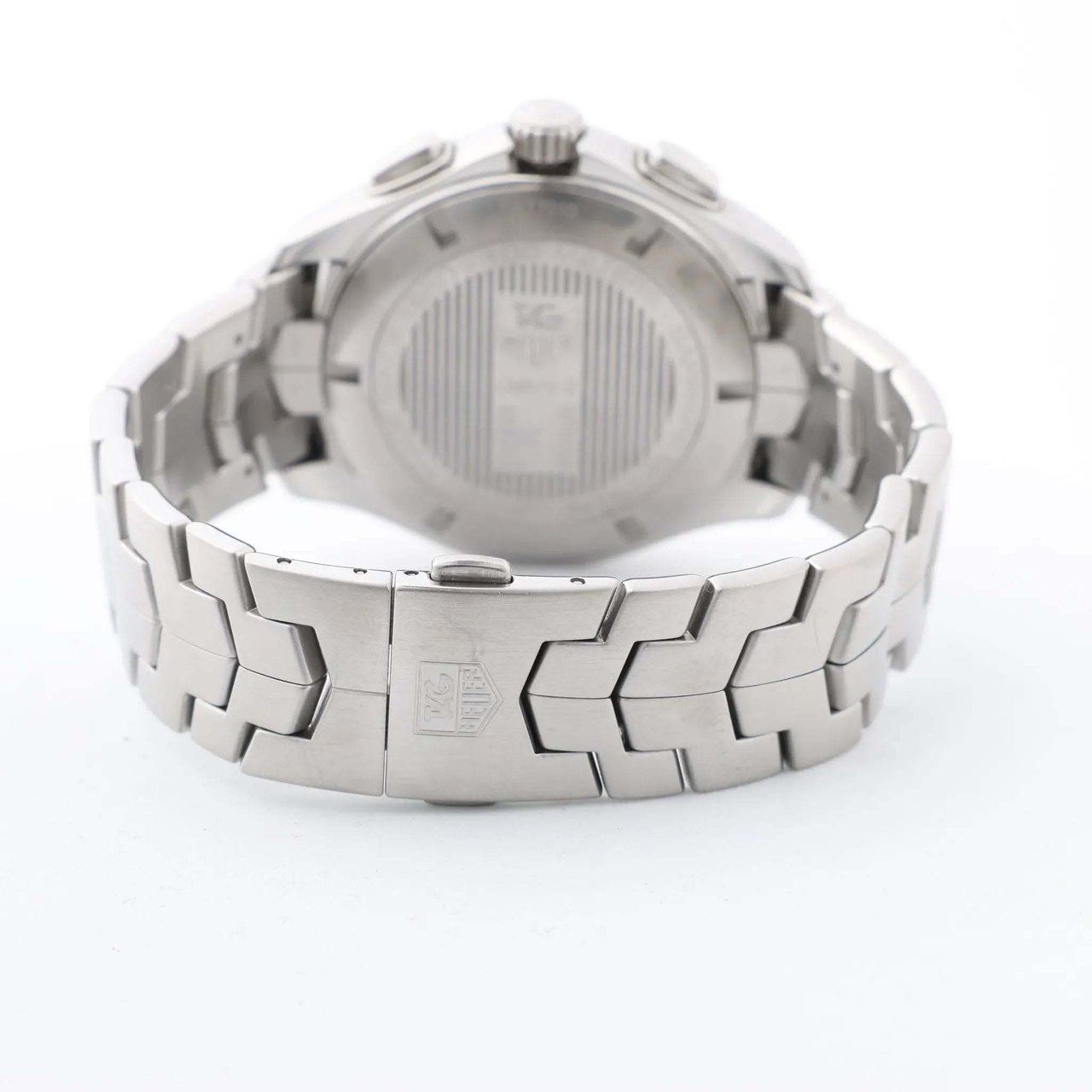 Tag Heuer TAG Heuer Link Calibre S  CAT7010 RZP4293 SS QZ Black Dial Watch Zwart