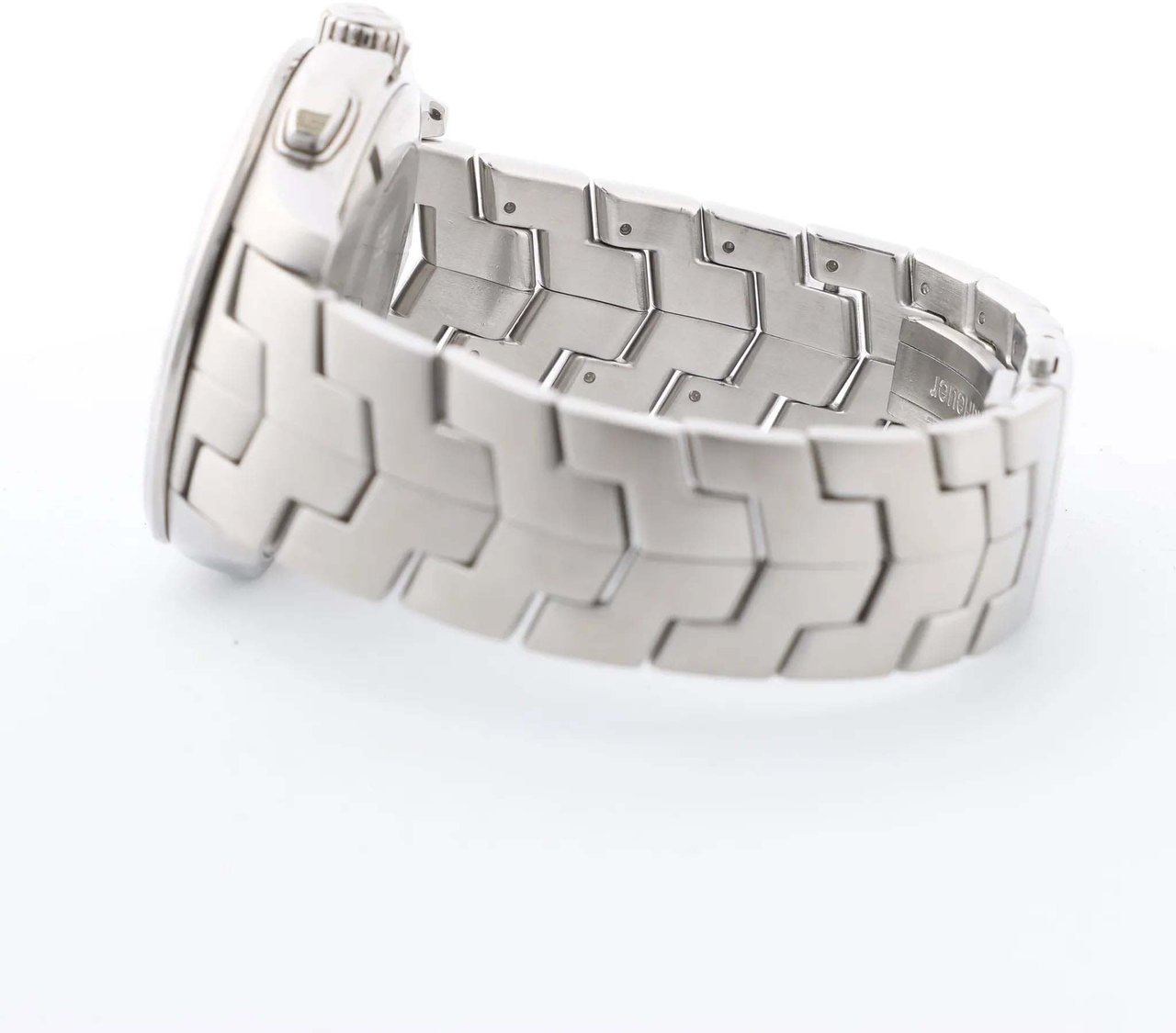 Tag Heuer TAG Heuer Link Calibre S  CAT7010 RZP4293 SS QZ Black Dial Watch Zwart