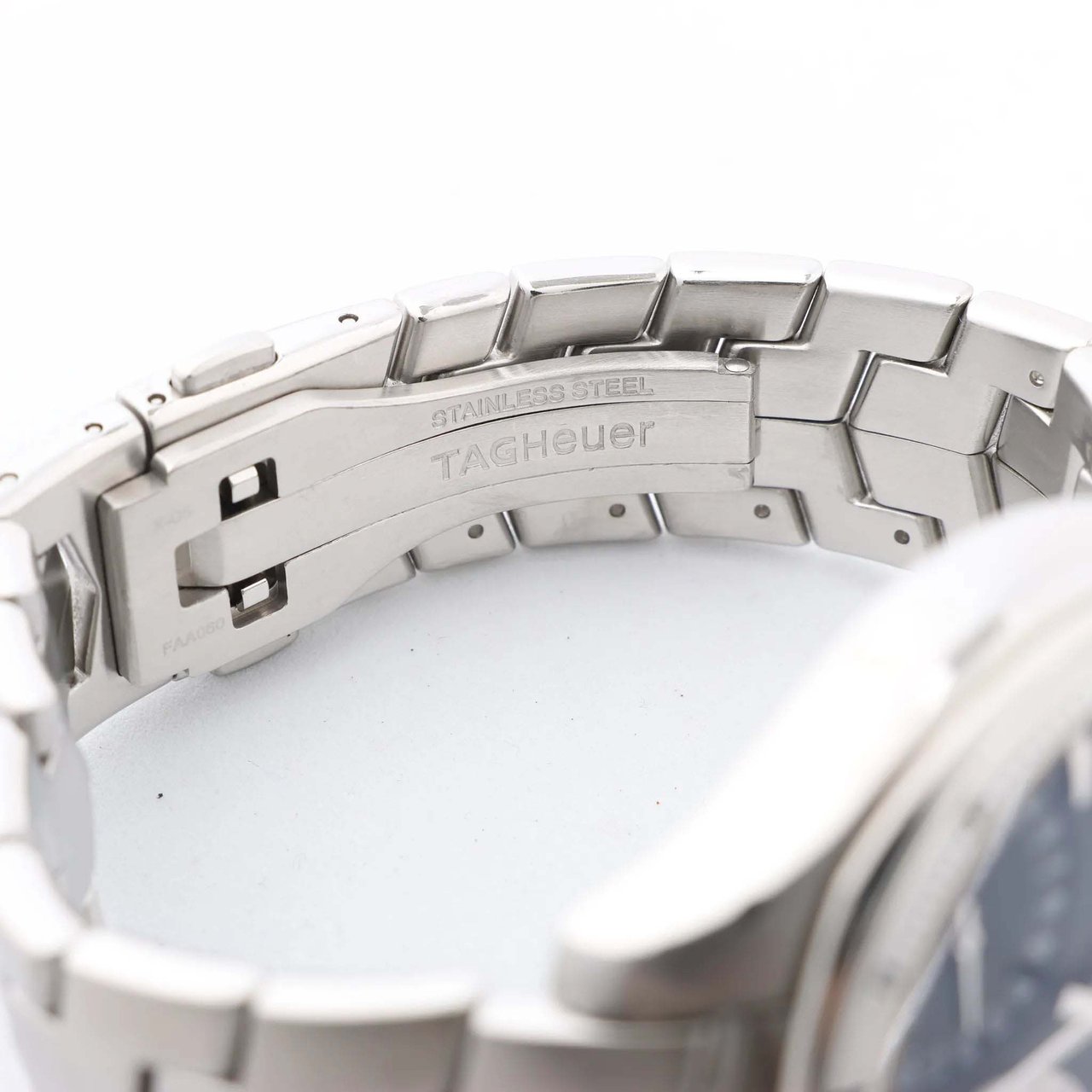 Tag Heuer TAG Heuer Link Calibre S  CAT7010 RZP4293 SS QZ Black Dial Watch Zwart