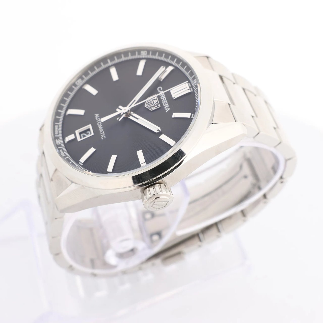 Tag Heuer TAG Heuer Carrera Calibre 5  WBN2110 BEG0987 SS AT Watch with Black Dial Zwart