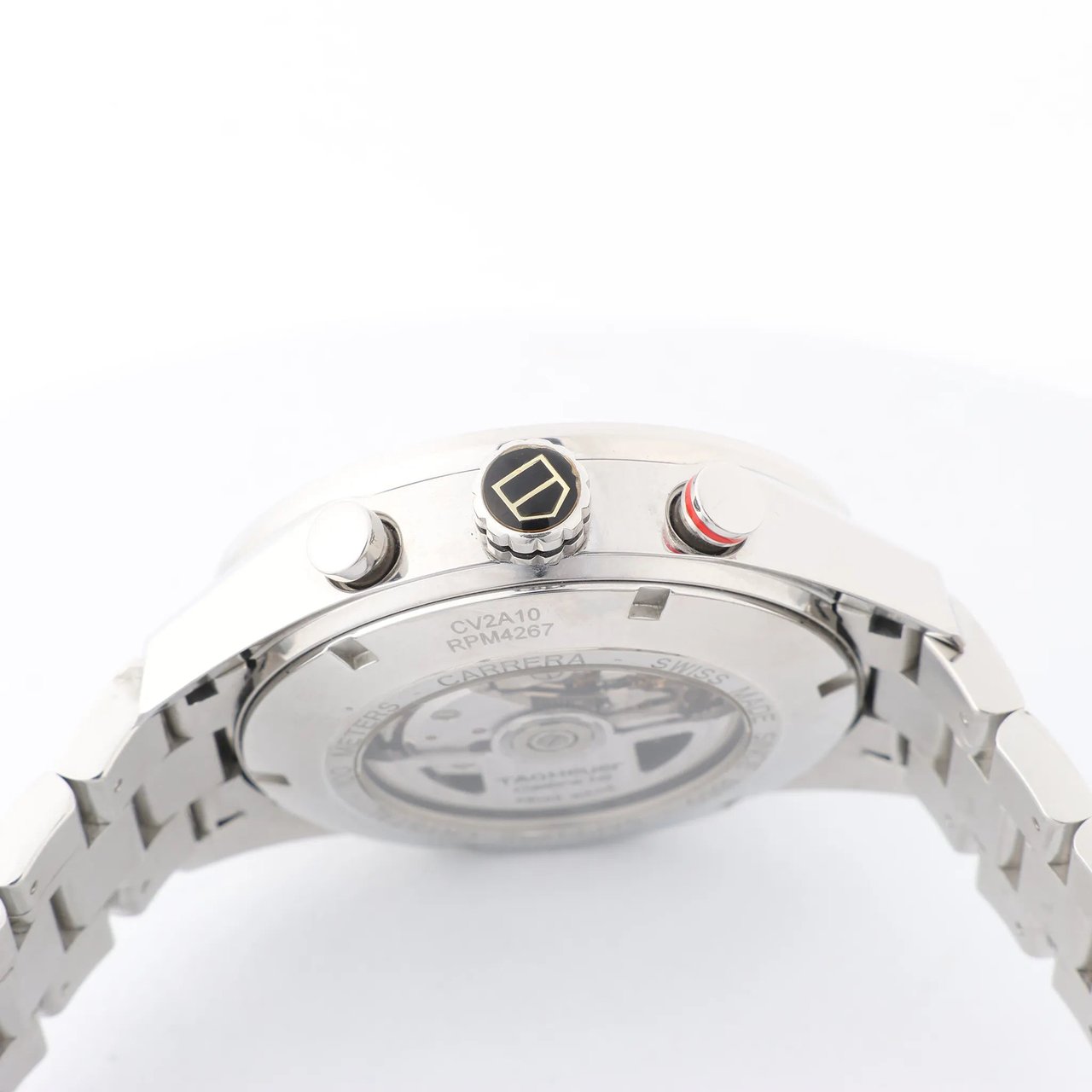 Tag Heuer TAG Heuer Carrera Calibre 16 CV2A10.BA0796 RPM4267 SS AT Watch with Black Dial Zwart