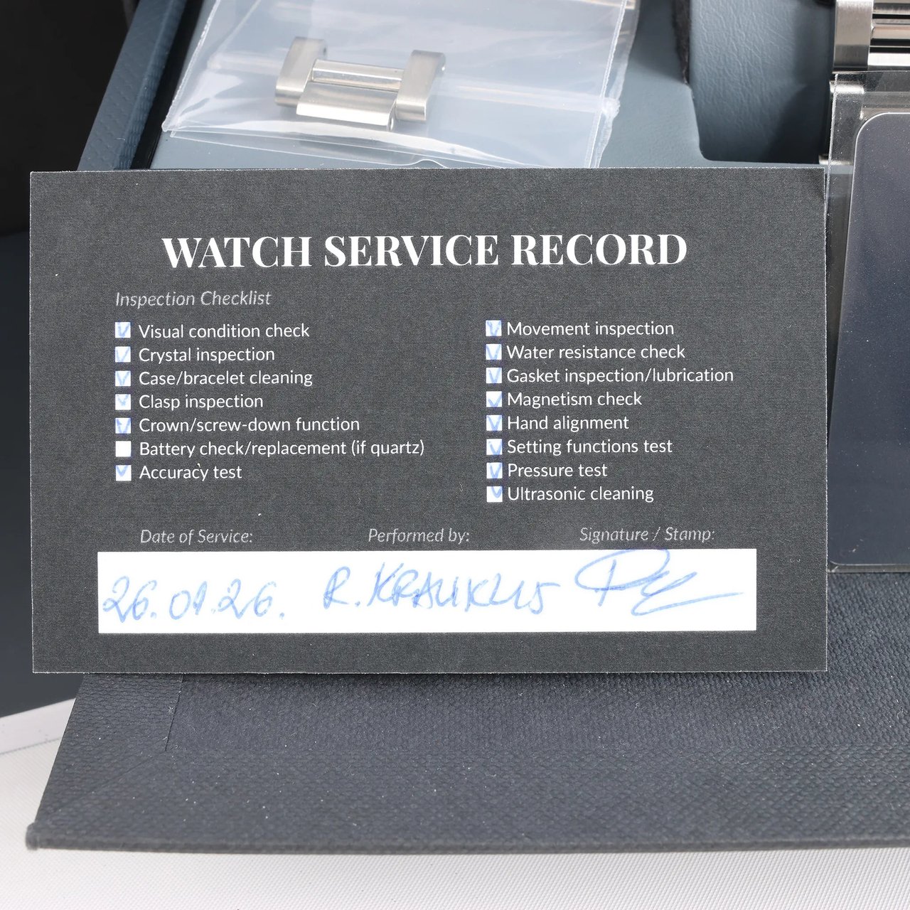 Tag Heuer TAG Heuer Carrera Calibre 5 WAR201C-1 WMF4244 SS AT Watch with Black Dial Zwart