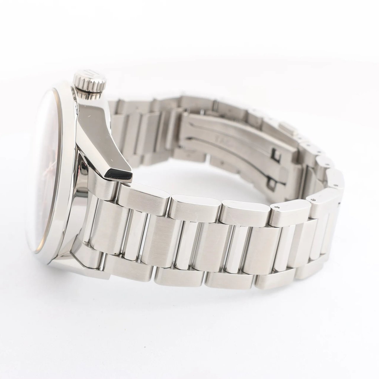 Tag Heuer TAG Heuer Carrera Calibre 5 WAR201C-1 WMF4244 SS AT Watch with Black Dial Zwart