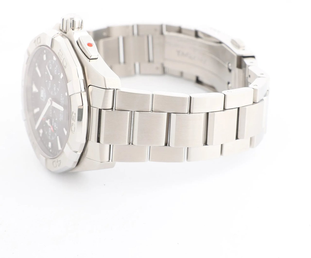 Tag Heuer TAG Heuer Aqua Racer WAY111Z WUA2031 SS QZ Watch with Black Dial Zwart