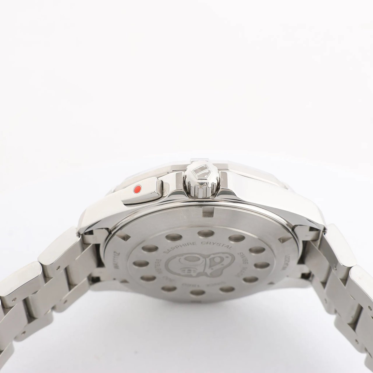 Tag Heuer TAG Heuer Aqua Racer WAY111Z WUA2031 SS QZ Watch with Black Dial Zwart