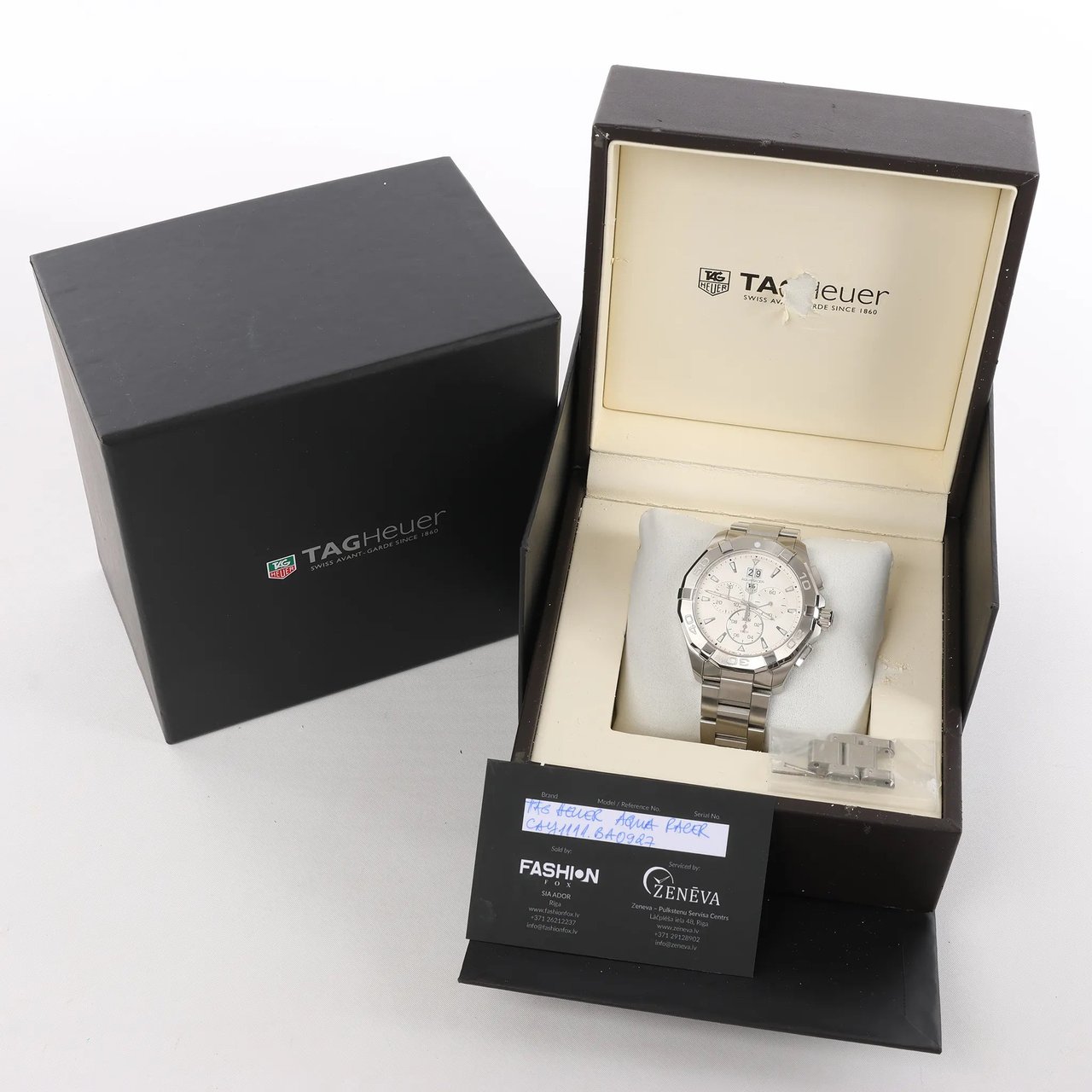 Tag Heuer TAG Heuer Aqua Racer CAY1111.BA0927 WBH7951 SS QZ Watch with Beige Dial Beige
