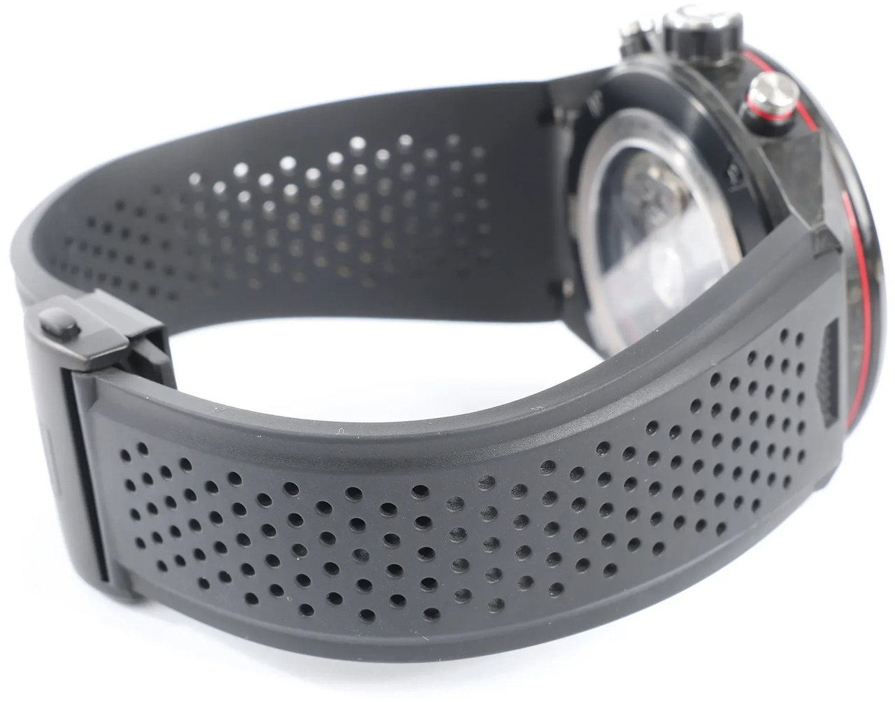 TAG Heuer Carrera Calibre Heuer 02 CBG2A91.FT6173 RTS7665 Carbon SS & Rubber AT Watch with Black Skeleton Dial Zwart