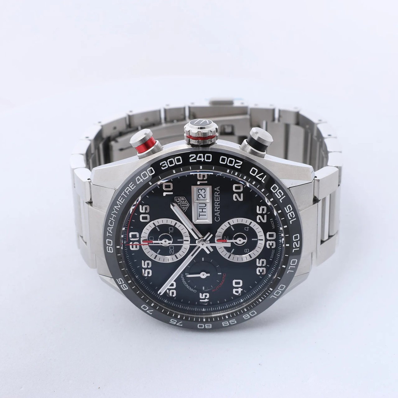 TAG Heuer Carrera CBN2A1AA.BA0643 BRL5610 SS AT Watch with Black Dial Zwart