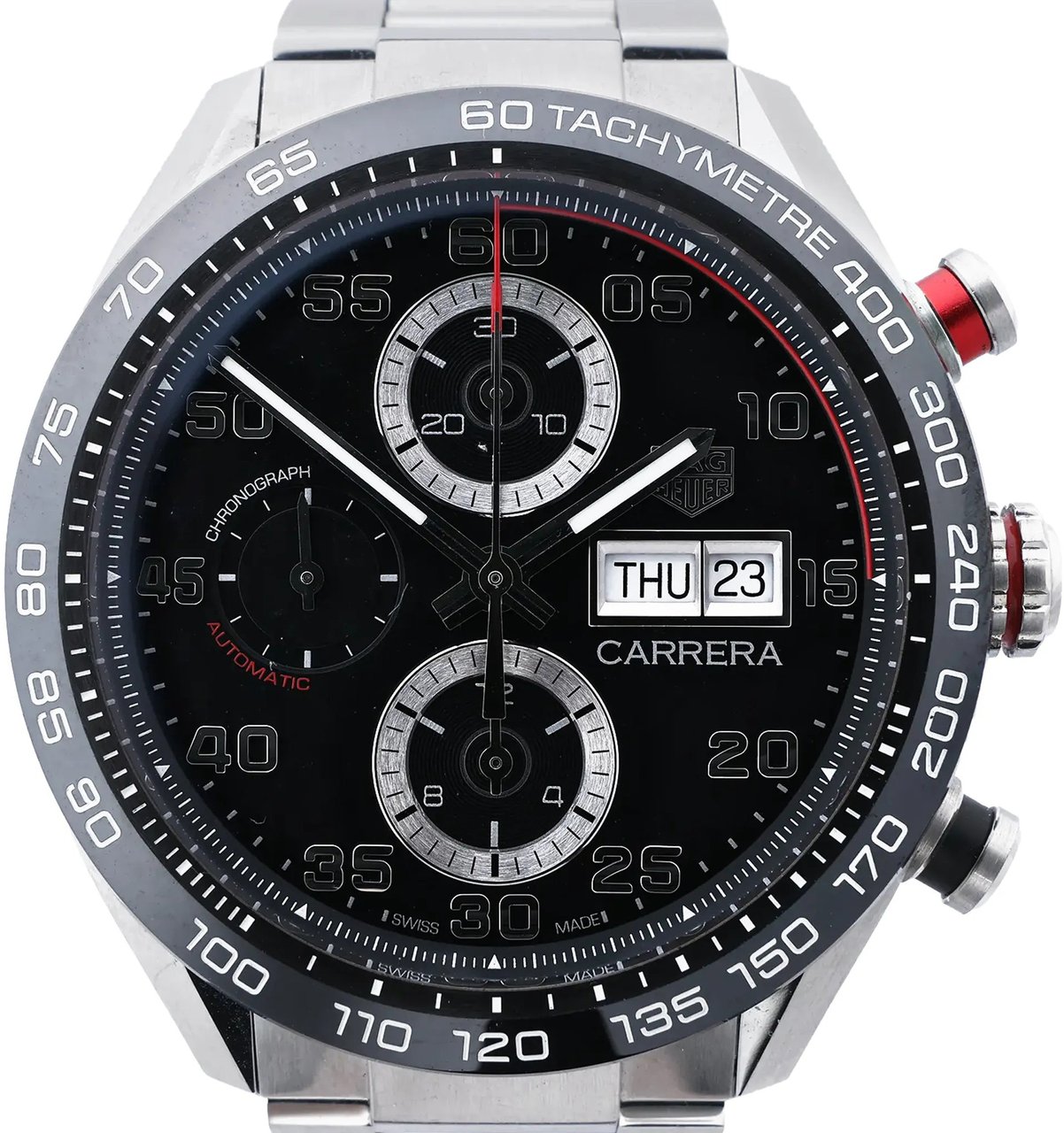 TAG Heuer Carrera CBN2A1AA.BA0643 BRL5610 SS AT Watch with Black Dial Zwart