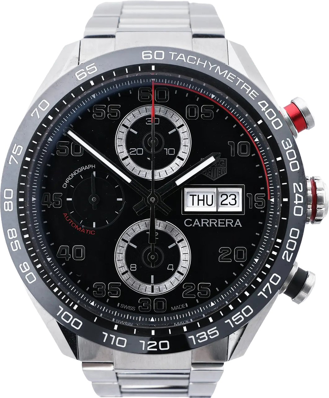 TAG Heuer Carrera CBN2A1AA.BA0643 BRL5610 SS AT Watch with Black Dial Zwart