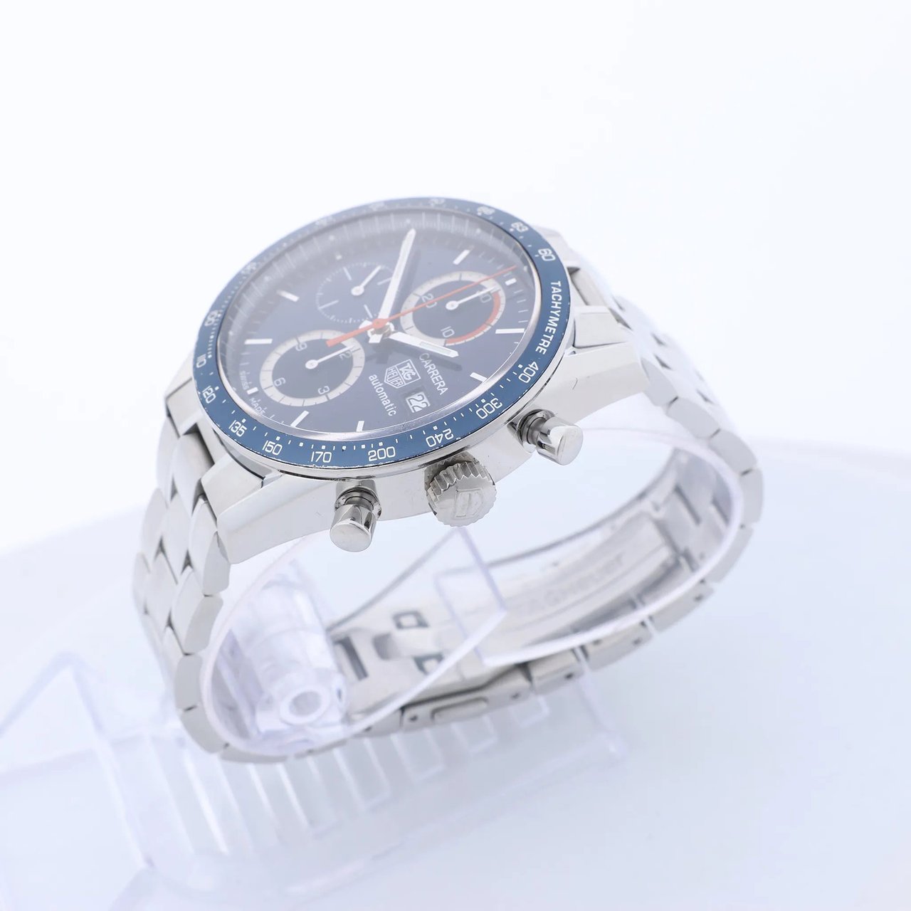 TAG Heuer Carrera CV2015.BA0786 VF3969 SS AT Watch with Blue Dial Blauw