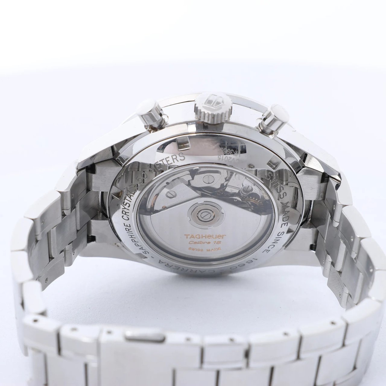 TAG Heuer Carrera CV2015.BA0786 VF3969 SS AT Watch with Blue Dial Blauw