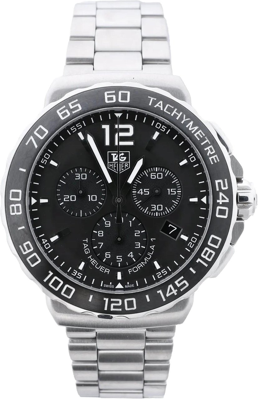 TAG Heuer Formula 1 CAU1115 EAH5110 SS QZ Watch with Gray Dial Grijs