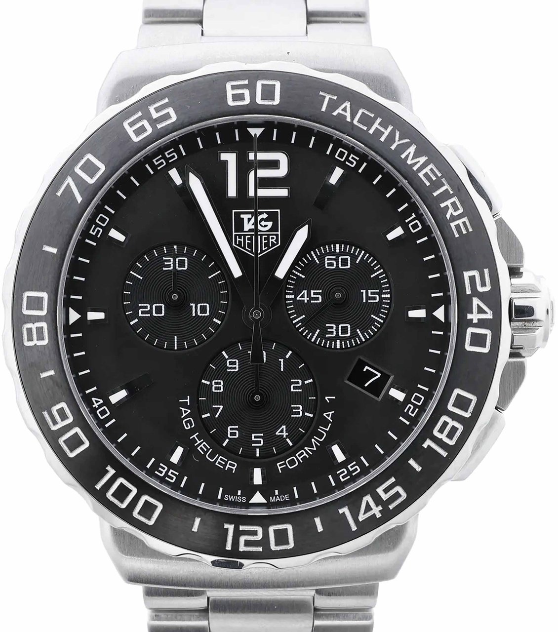 TAG Heuer Formula 1 CAU1115 EAH5110 SS QZ Watch with Gray Dial Grijs