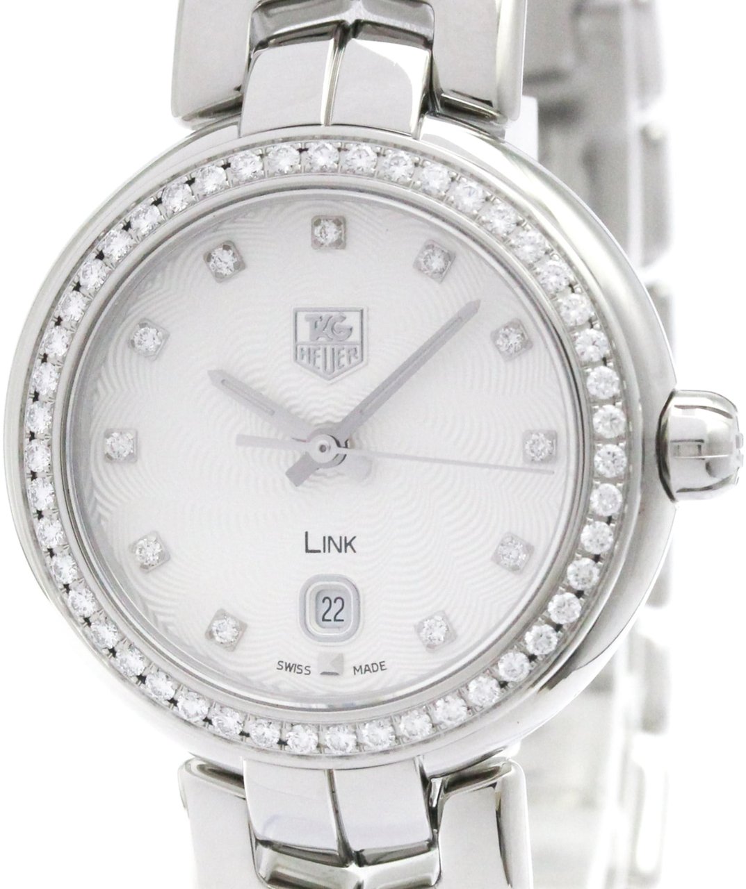 Tag Heuer Link Quartz Stainless Steel with Diamond Bezel and Markers 29 Divers