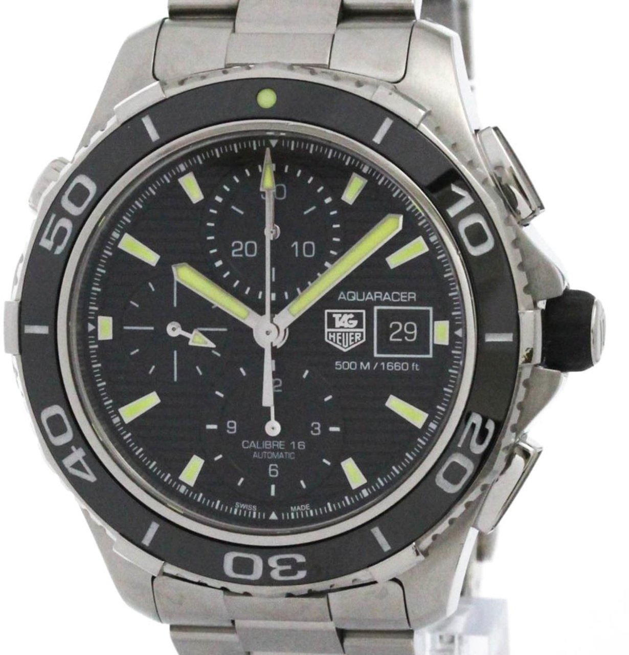 Tag Heuer Aquaracer 500M Chronograph Automatic Stainless Steel 45 Divers