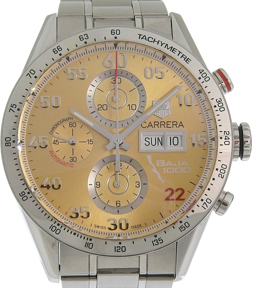 Tag Heuer Carrera Calibre 16 Chronograph Day Date Automatic Stainless Steel 43 Divers
