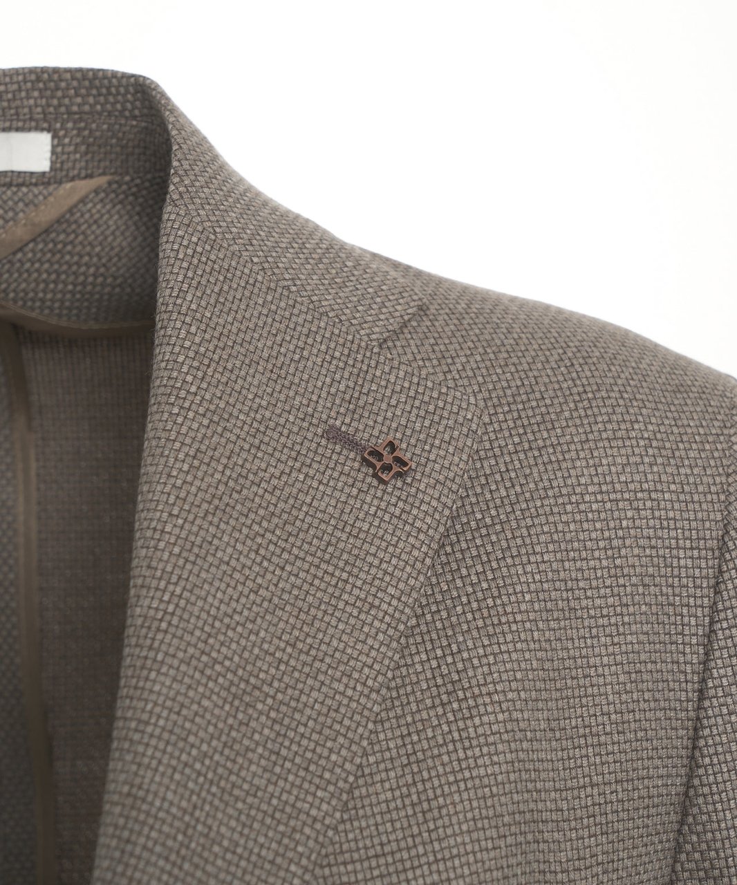 Tagliatore Virgin wool single-breasted blazer Beige
