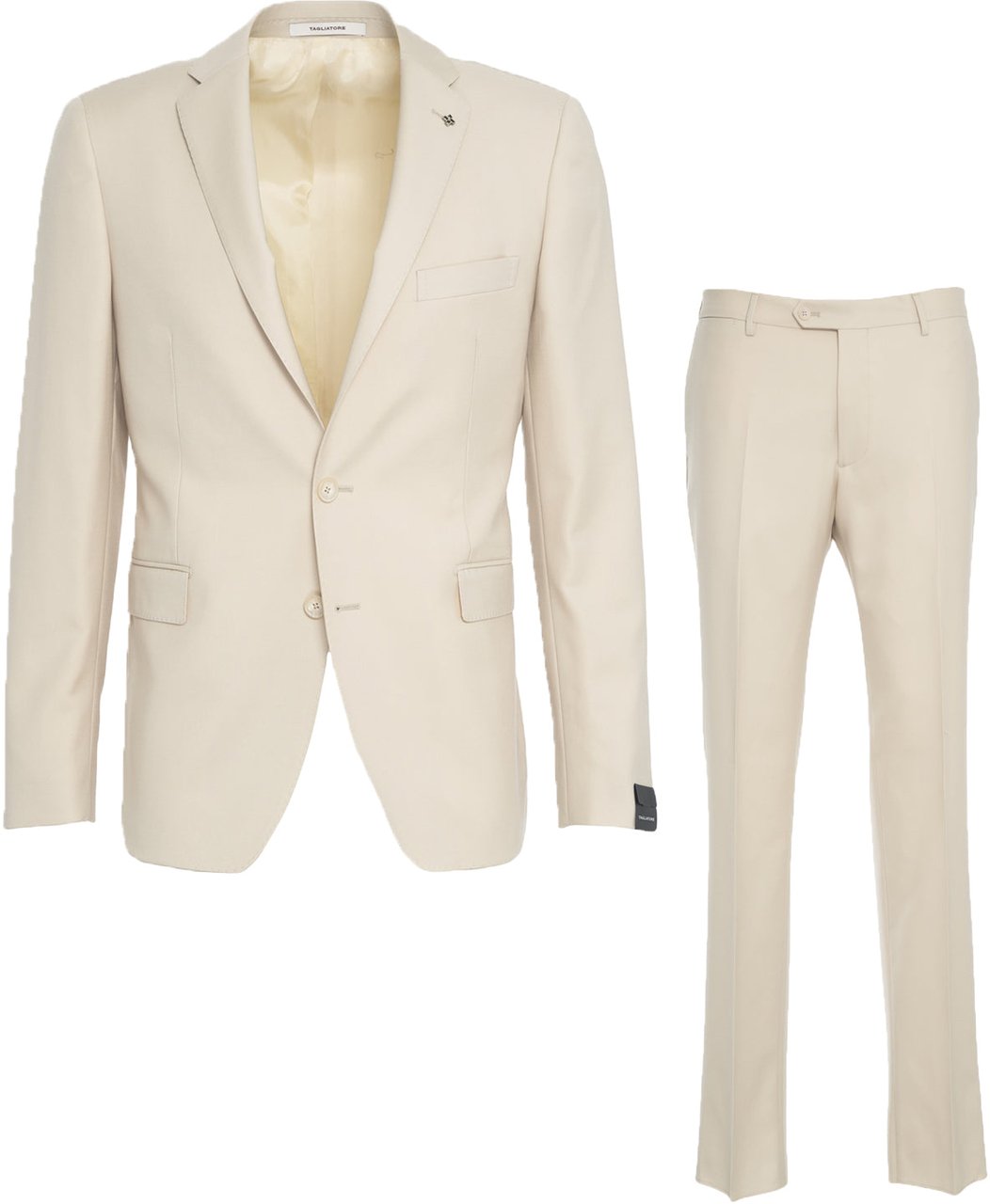 Tagliatore Virgin wool suit Beige