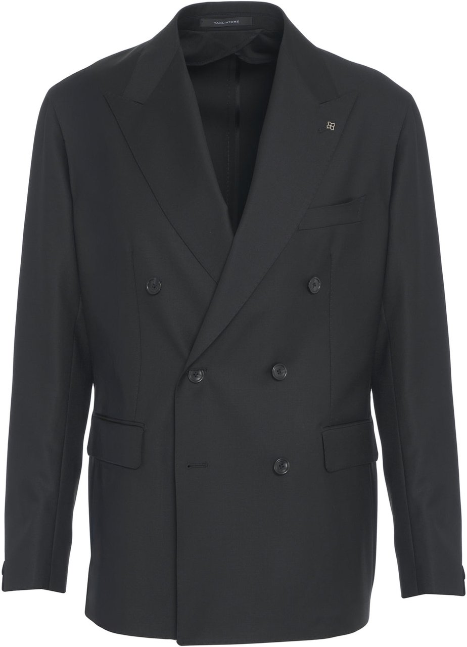 Tagliatore Virgin wool suit Zwart