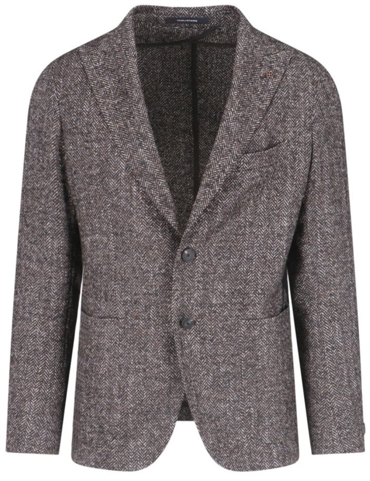 Tagliatore Single-Breasted Blazer Bruin
