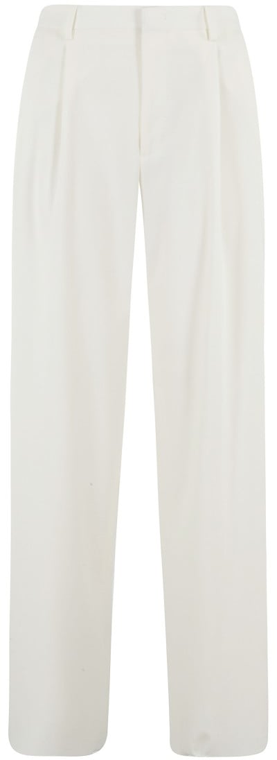 Tagliatore Wide-Leg Trousers With Central Closure Wit