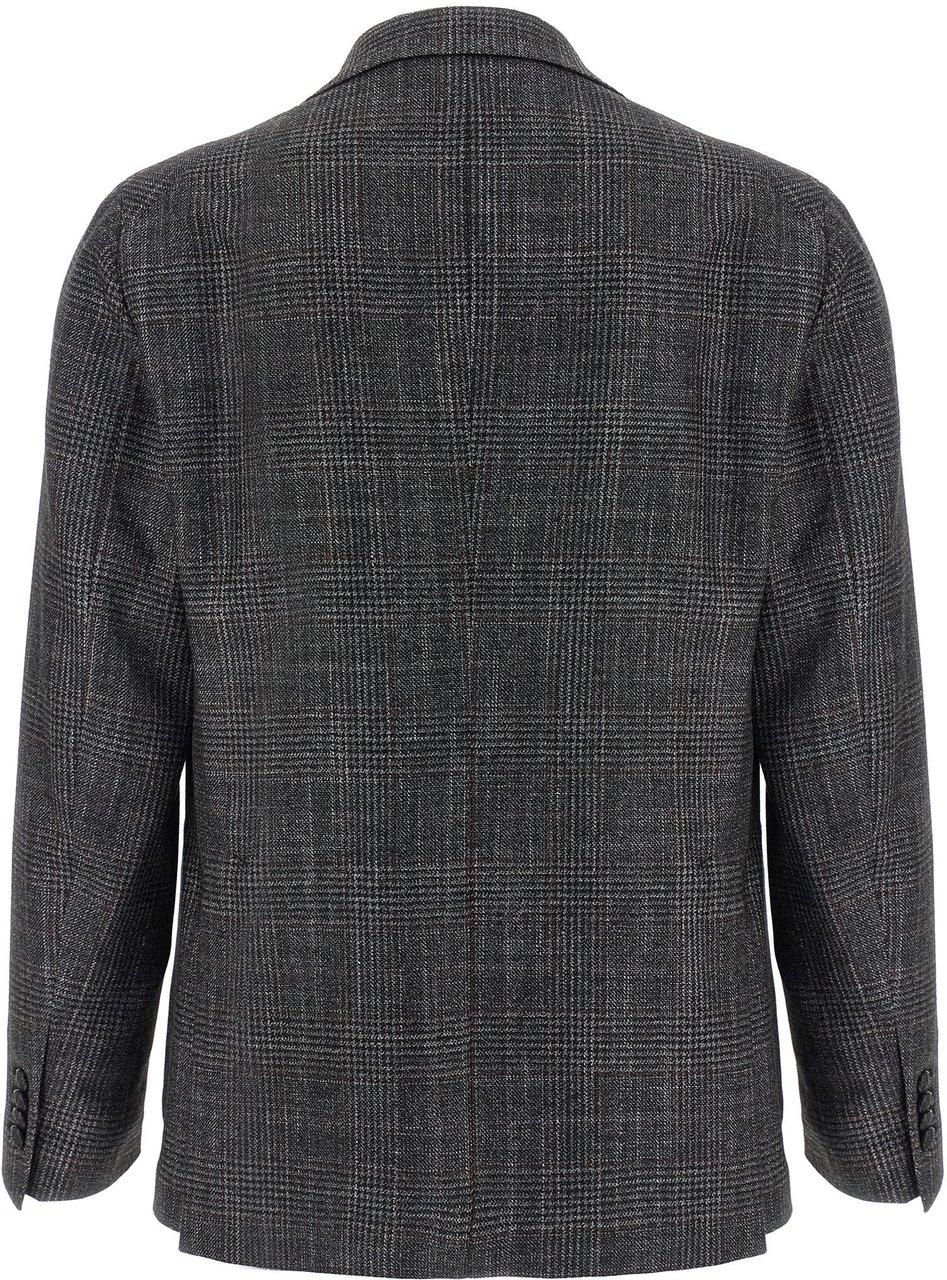 Tagliatore Gray Virgin Wool Blazer Grijs