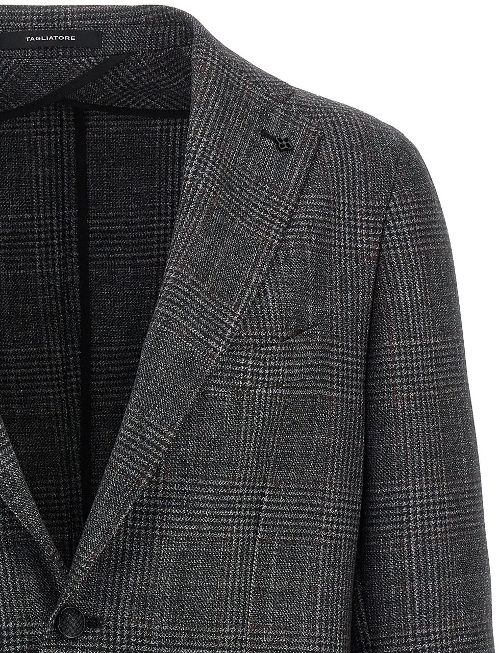 Tagliatore Gray Virgin Wool Blazer Grijs