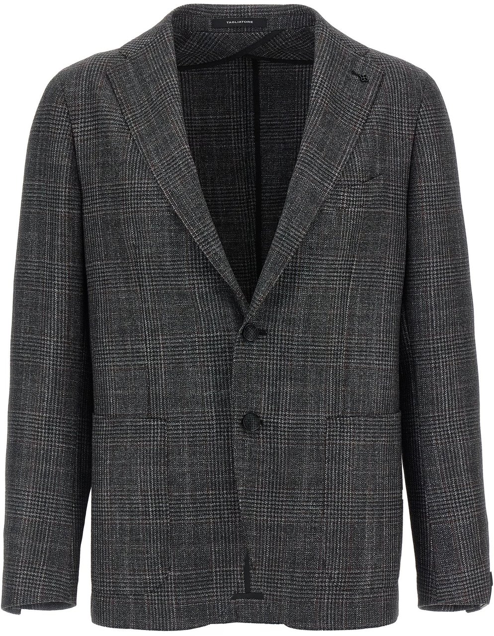 Tagliatore Gray Virgin Wool Blazer Grijs