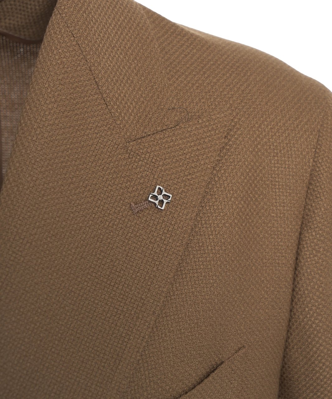 Tagliatore Virgin wool double-breasted blazer Bruin