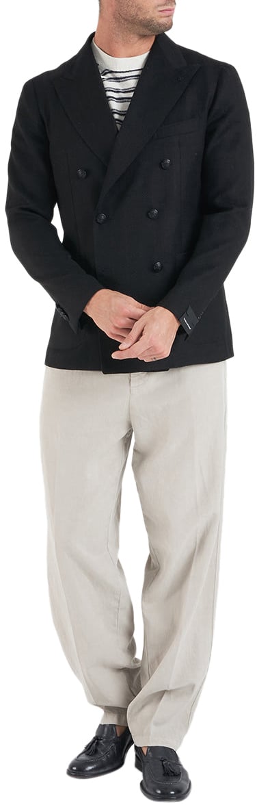 Tagliatore Double-breasted blazer Zwart