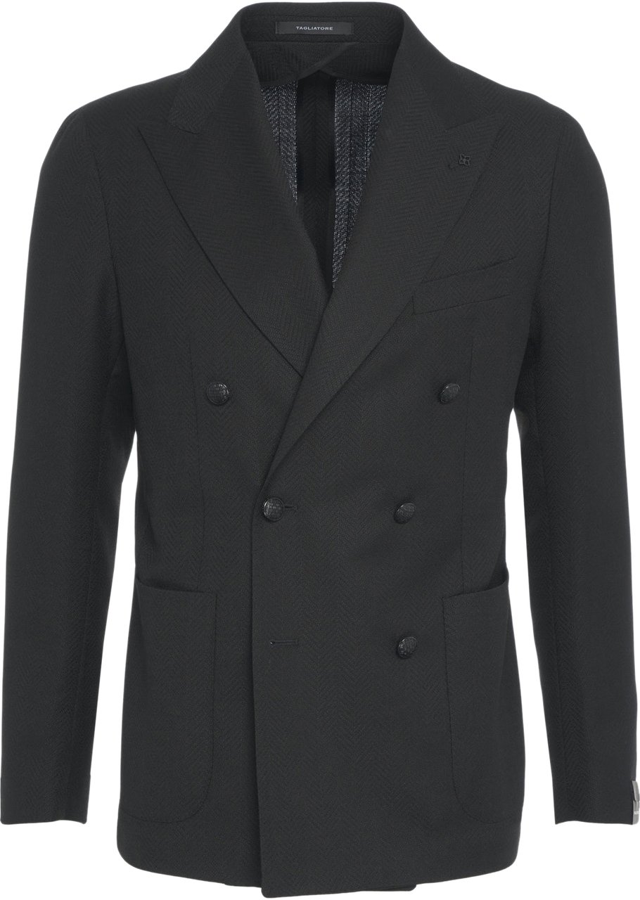 Tagliatore Double-breasted blazer Zwart