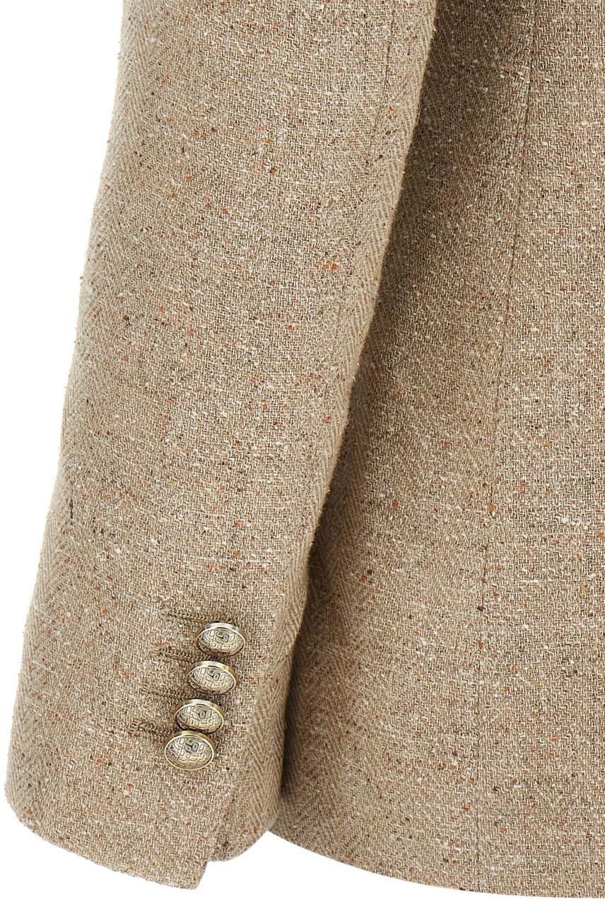 Tagliatore Beige Cotton Blazer Beige