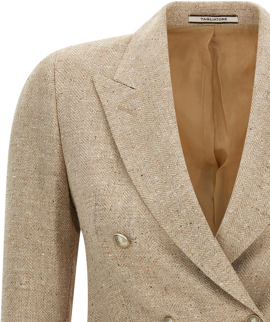 Tagliatore Beige Cotton Blazer Beige