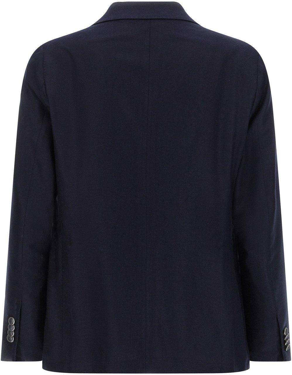 Tagliatore Blue Silk Blazer Blauw
