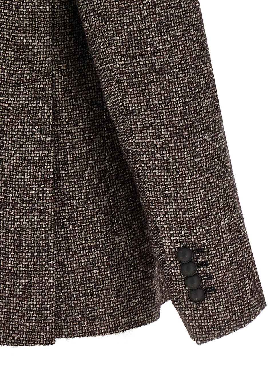 Tagliatore Brown Virgin Wool Blazer Bruin