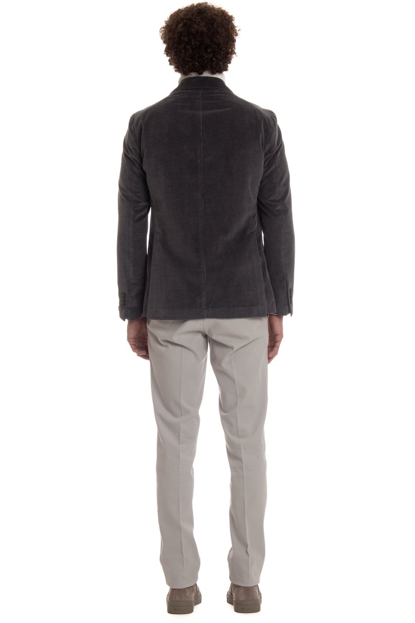 Tagliatore Double-Breasted Cashco Velvet Jacket Mod. Montecarlo Zwart