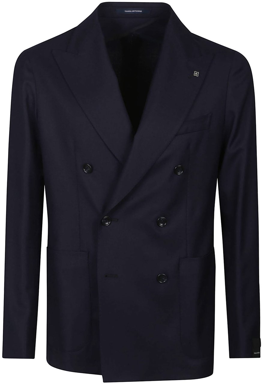Tagliatore Montecarlo Jacket Blue Blauw