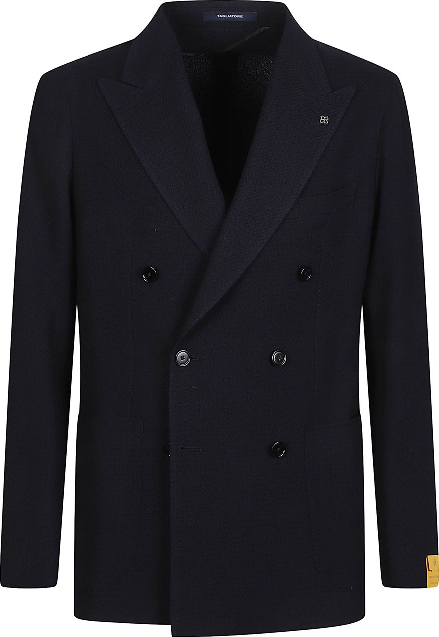 Tagliatore Montecarlo Jacket Blue Blauw