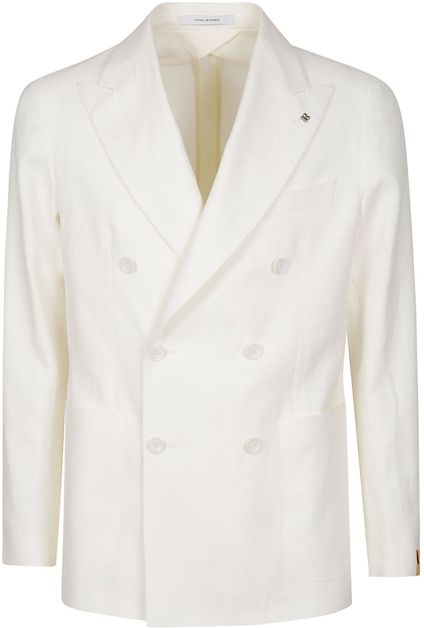 Tagliatore Montecarlo Jacket White Wit